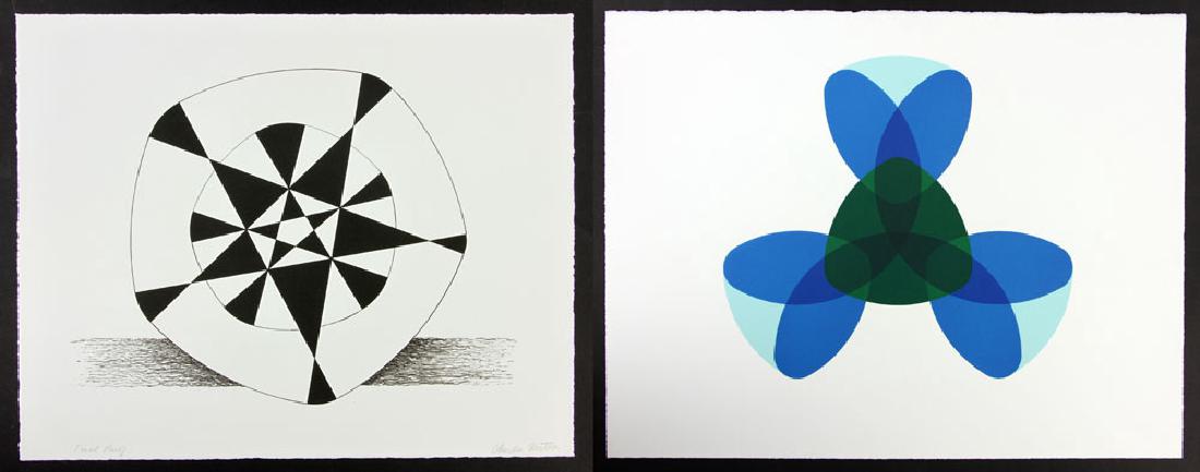 Mattox, Two Lithographs: Charles Mattox (American, 1910-1995), two lithographs, both signed in pencil verso, both printed by Tamarind, 20" high x 26" wide (larger of two). Provenance: from a Los Angeles, California estate.