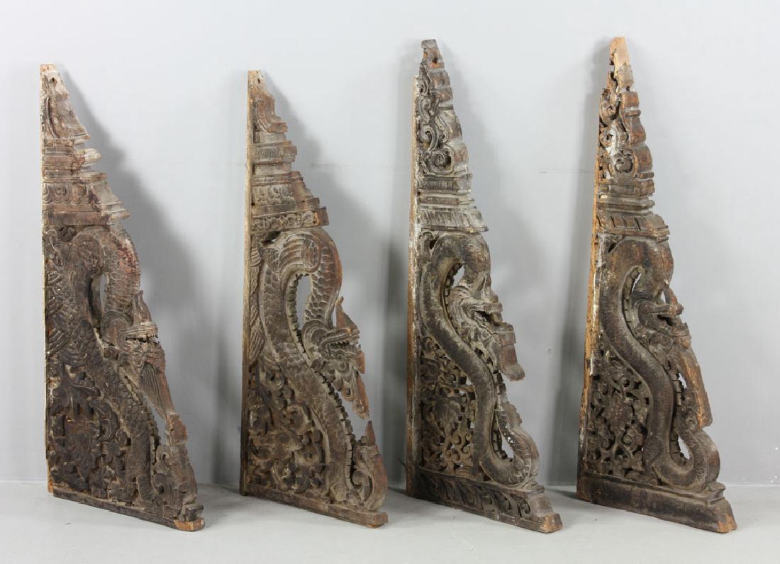Four Carved Wood Brackets (1 of 5)