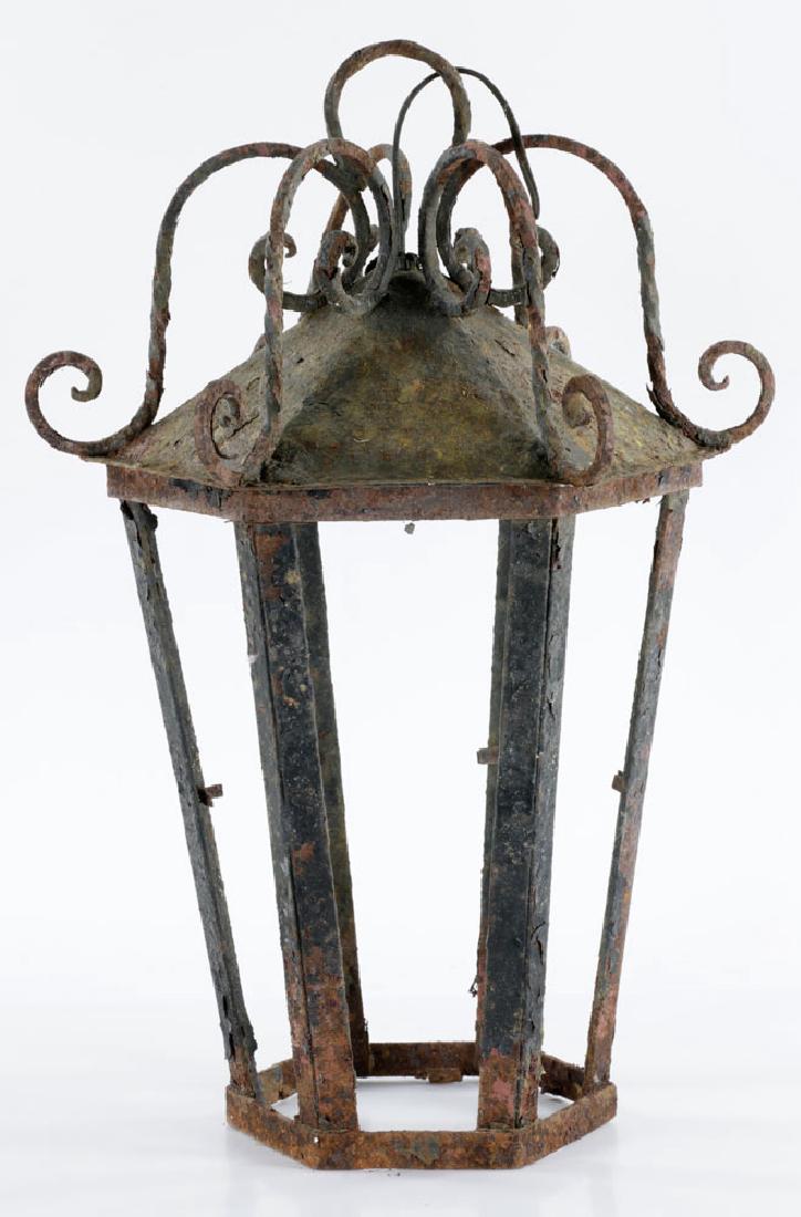 Spanish Style Wrought Iron Lantern (1 of 7)