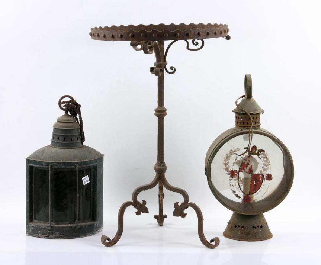 Antique Lanterns and Table (1 of 6)