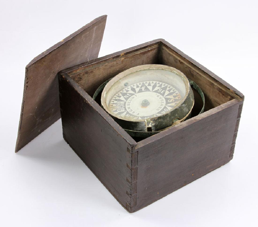 E & G W Blunt Cased Ship's Compass (1 of 6)