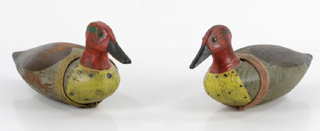 White, Pr. Carved Duck Decoys (1 of 6)