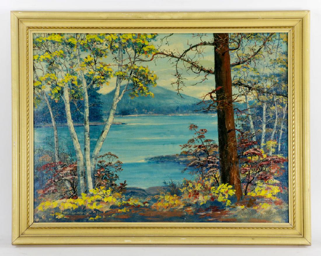 Truitt, New Hampshire Lake, Oil on Board (1 of 6)