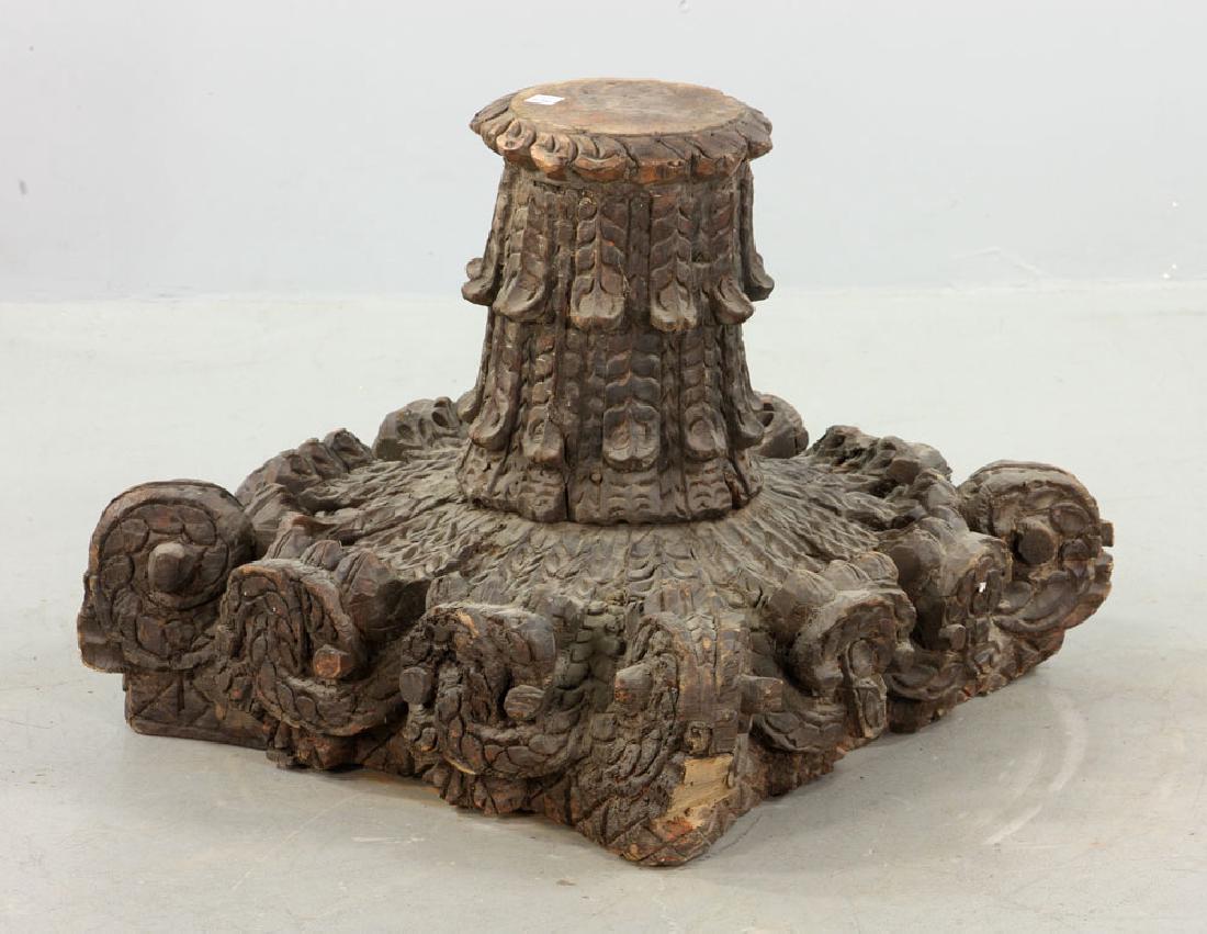 Antique Carved Column Top (1 of 5)