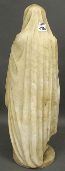 19th C. ITALIAN MARBLE SCULPTURE OF WOMAN - 2