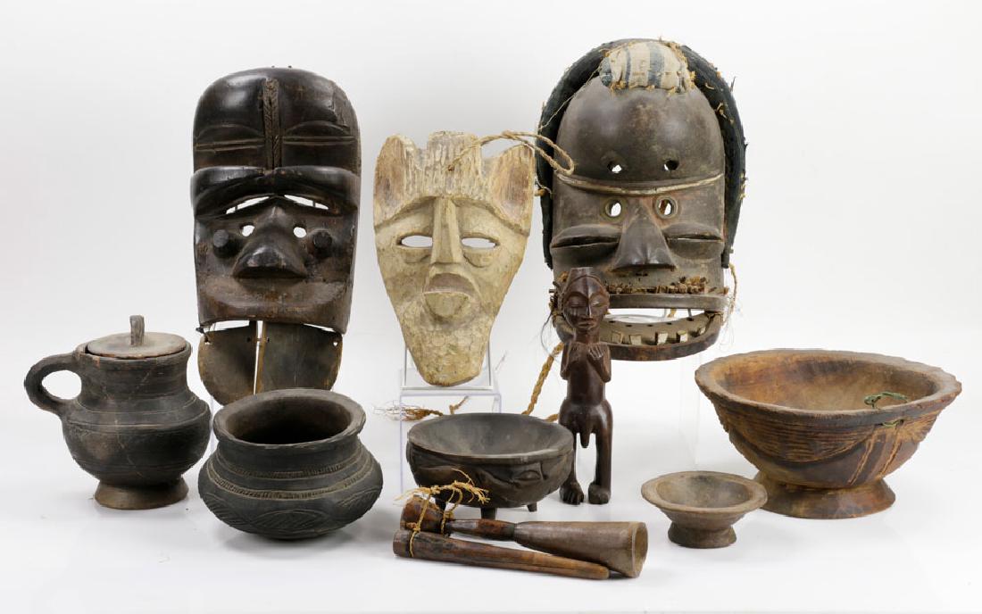 Collection of 12 African Wood Effigies, Krahn Clan (1 of 10)