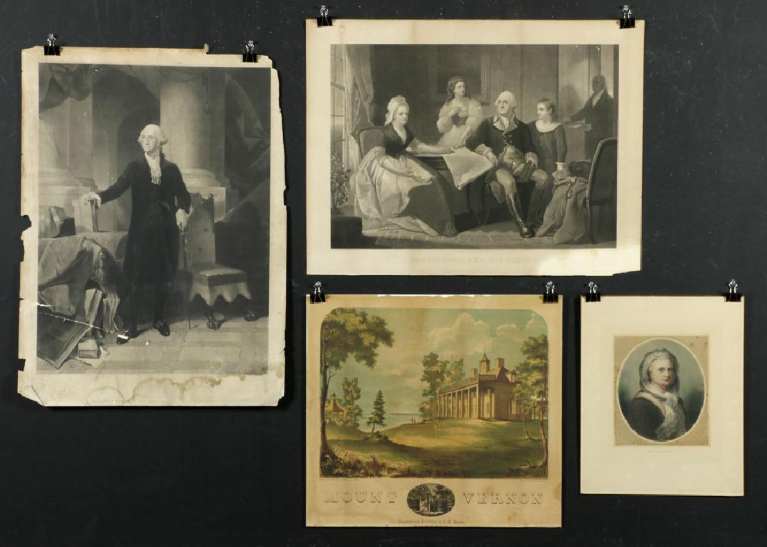 4 Prints Relating to George Washington (1 of 9)