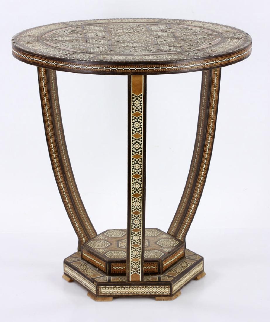 Antique Syrian Inlaid Middleastern Tabouret Stand (1 of 6)