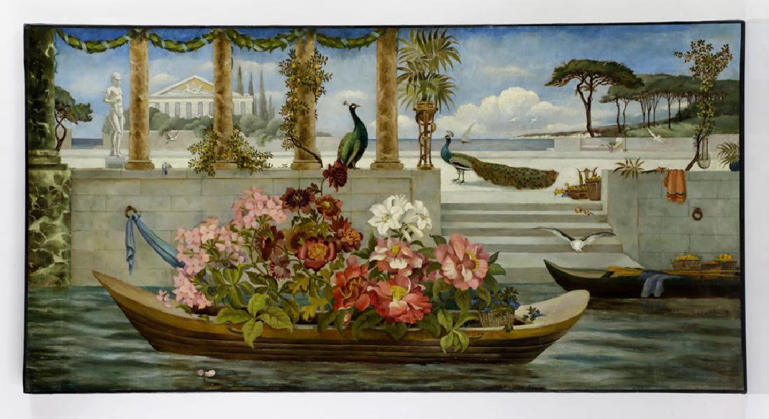 Sykes, Fantasy Greek View, Oil on Canvas (1 of 7)