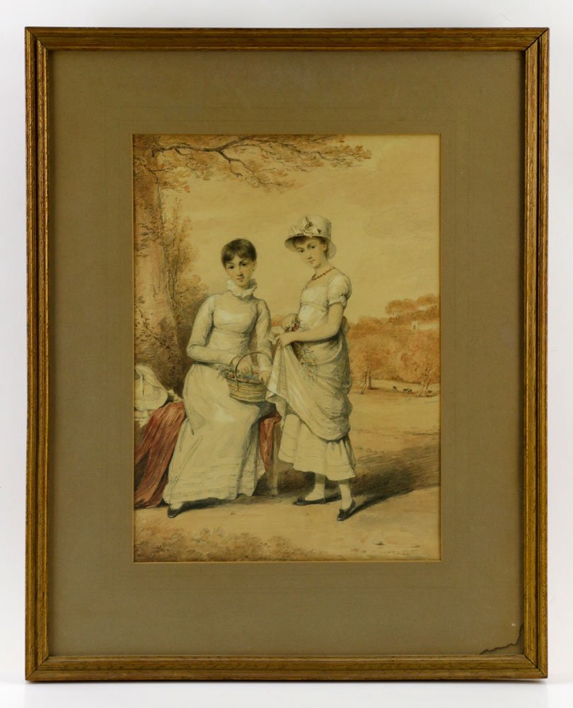 H. Edridge, Maria & Isabella Stanley, Watercolor (1 of 6)