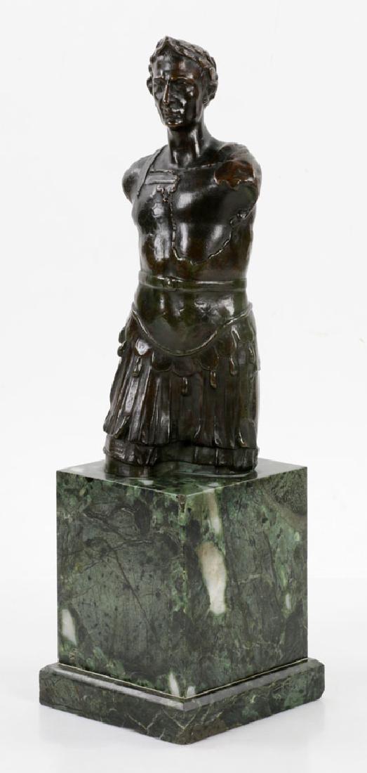 19th C. Julius Caesar Bronze Sculpture on Marble Base (1 of 8)
