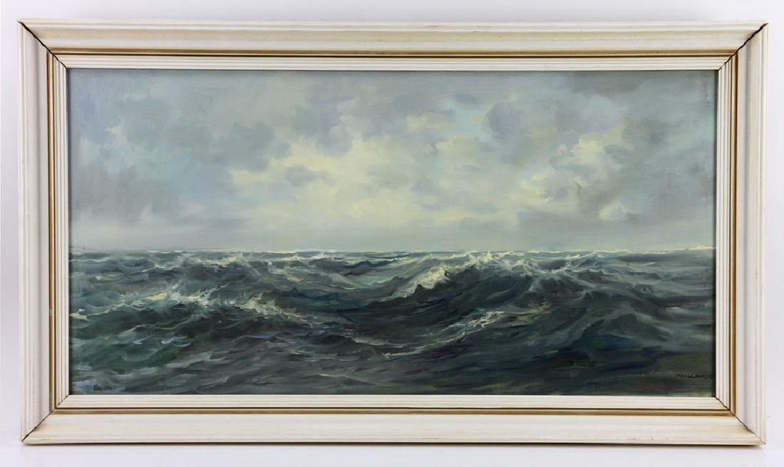 20th C. Rotterdam School, Ocean Scene, Signed Willamse (1 of 7)