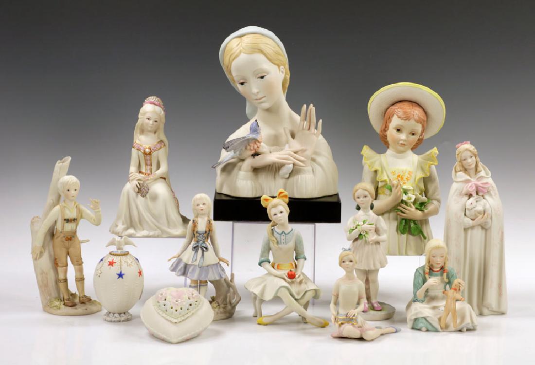 Collection of 12 Cybis Porcelain Figurines