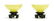 Pr of Very Fine Yellow-Enameled Cups