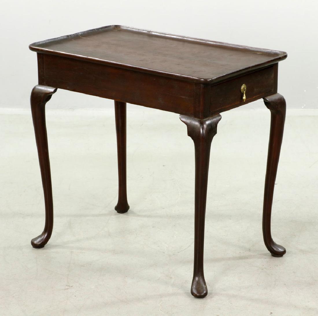 18th C. Irish Tray-Topped Silver Table (1 of 5)