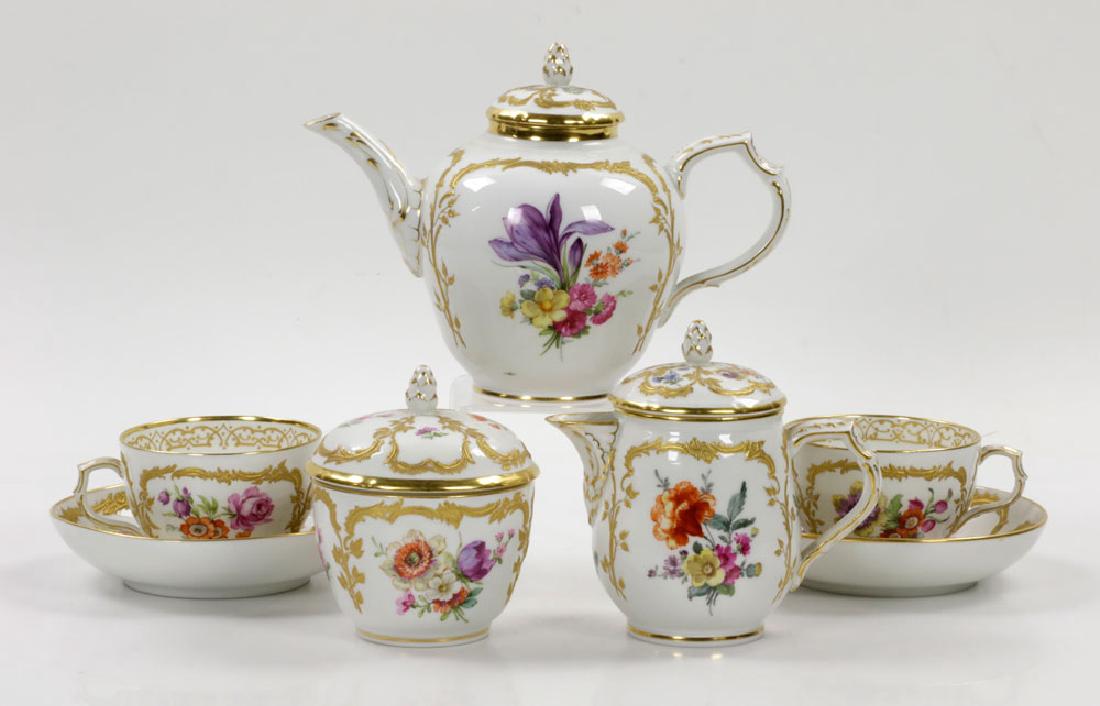 German KPM Porcelain Tea Set, (7) pcs (1 of 10)