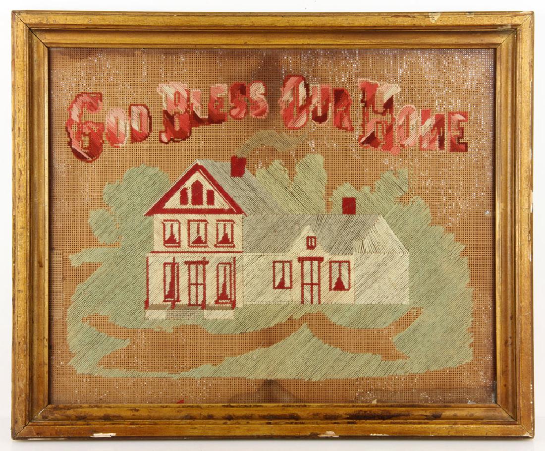 God Bless Our Home, Embroidery (1 of 4)