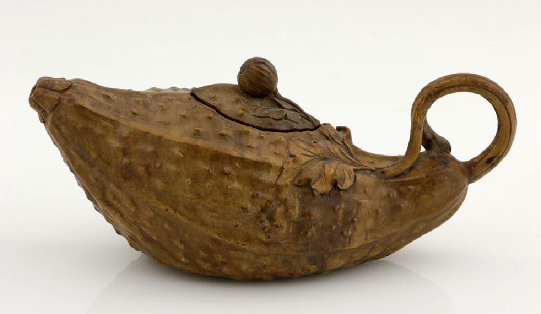 Chinese Terra Cotta Gourd Shape Teapot (1 of 8)