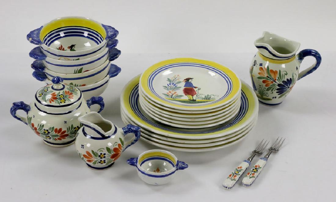 (20) pcs Henriot Quimper Pottery (1 of 12)