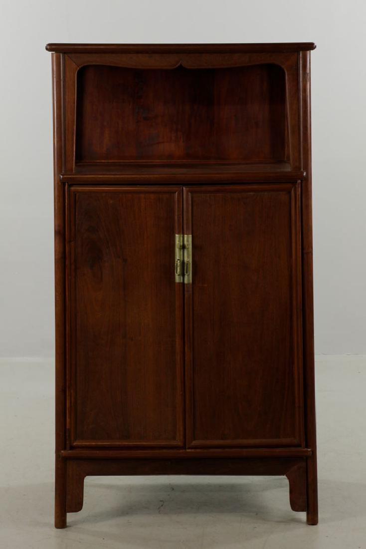19th C. Chinese Ming Dynasty Style Cabinet: 19th C. Chinese Ming Dynasty style 2-door cabinet, 6 1 1/2"h. x 33" x 18 1/2".