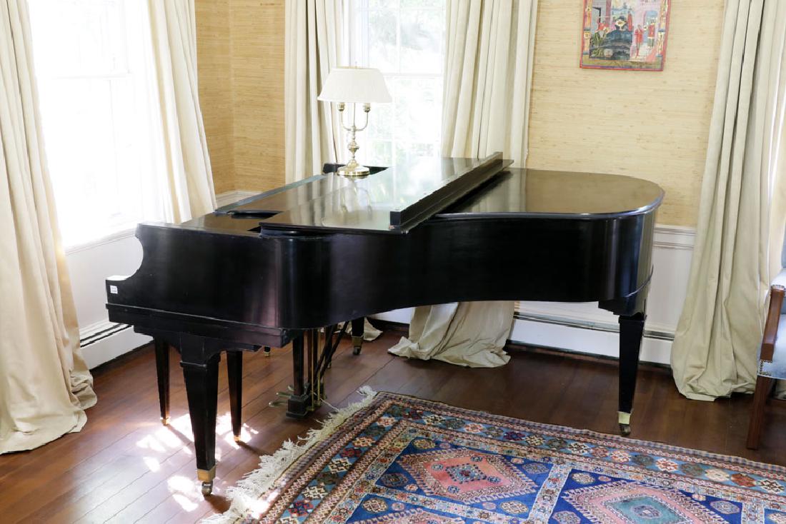Chickering Baby Grand Piano.: Chickering baby grand piano with bench, 38"h. x 59"w. x 69"l.