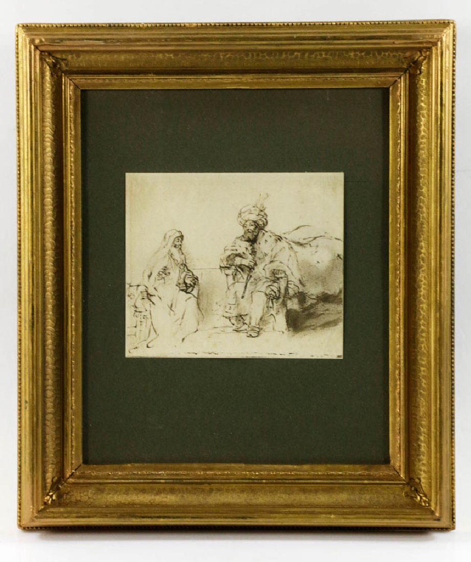 German Print of Drawing, Labeled Berlin (1 of 4)