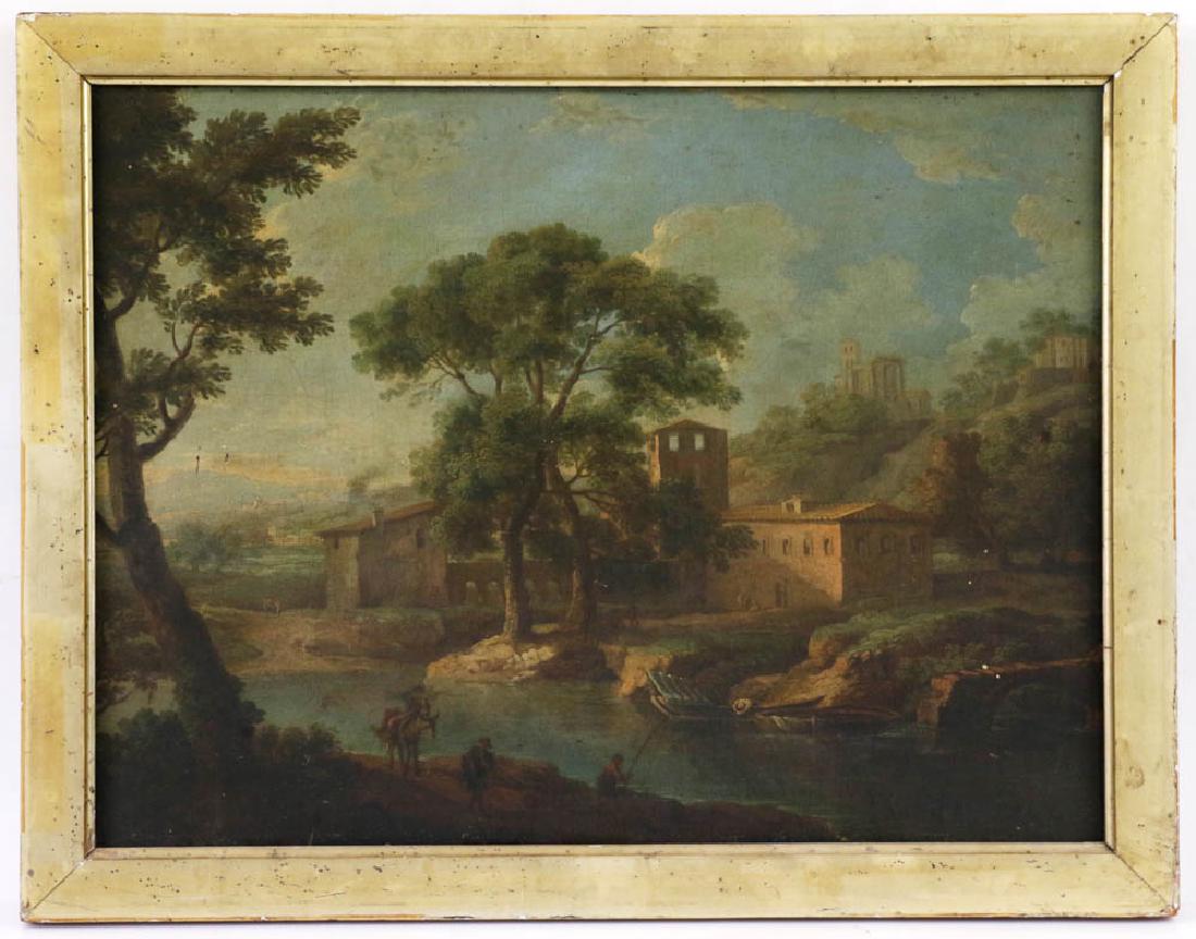 19th C. Italian Landscape, Oil on Canvas (1 of 4)