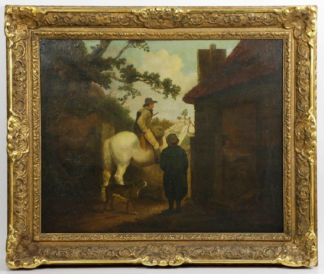 George Moreland, At the Tavern Entrance, Oil on Canvas (1 of 10)
