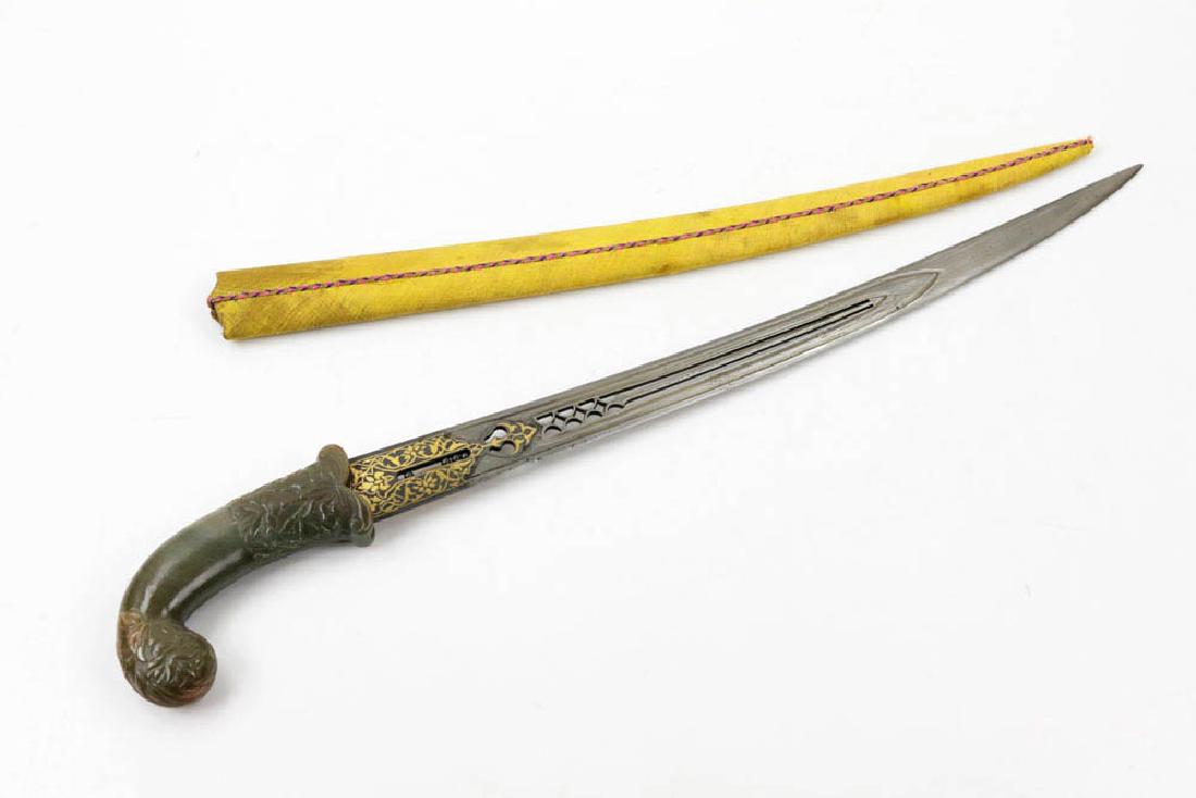 Mughal Style Indian Dagger w/ Jade Handle (1 of 5)