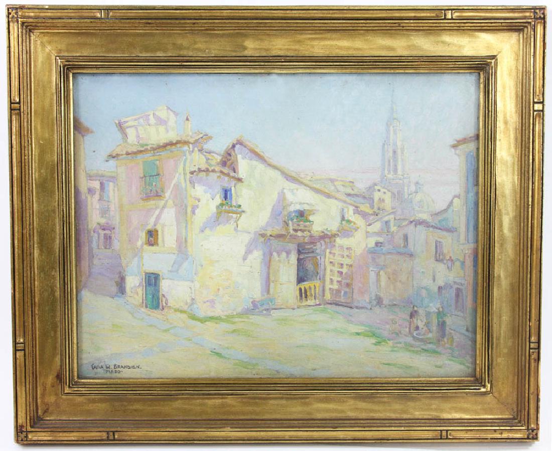 Carl W. Brandien, "Toledo", Oil on Board (1 of 4)