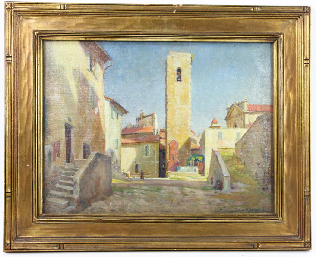 Carl W. Brandien, "Antibes", Oil on Board (1 of 4)