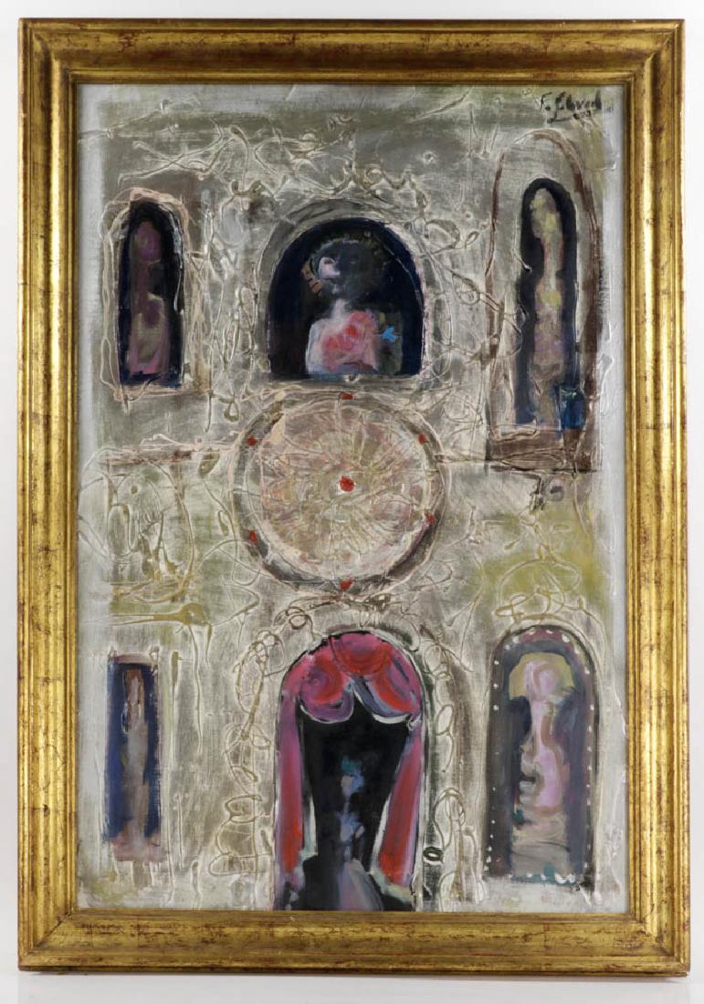 F. Sobral Signed, "Vizao de Euroa", Oil on Canvas (1 of 5)