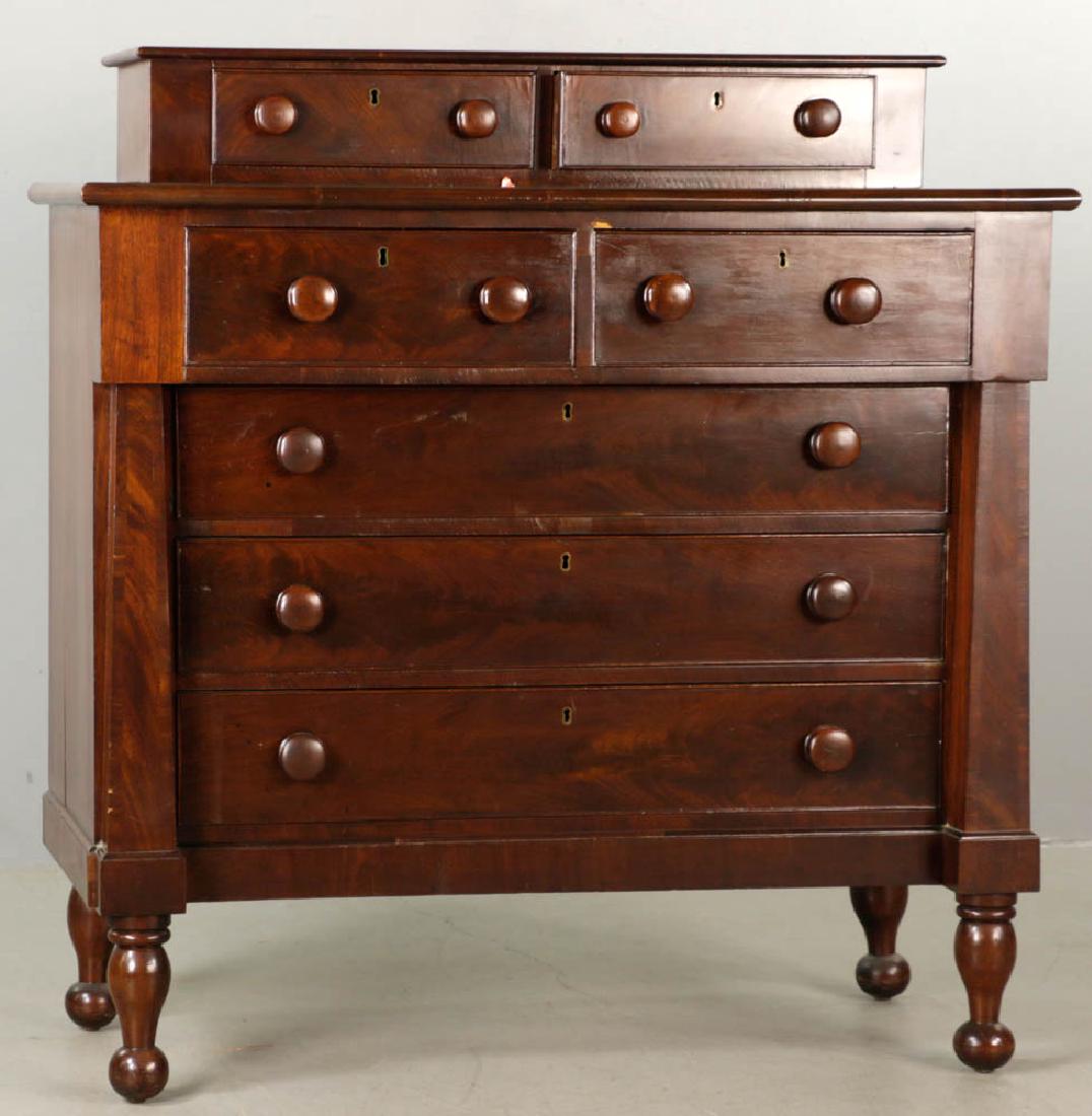 Early 19th C. Classical Empire Mahogany Chest (1 of 9)