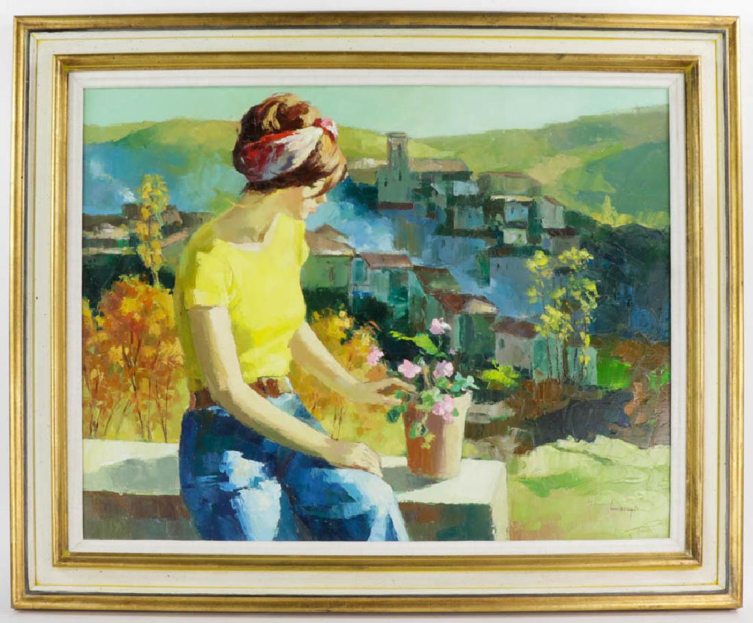 Longi Signed Natalia E Paesagio, Oil on Canvas (1 of 5)