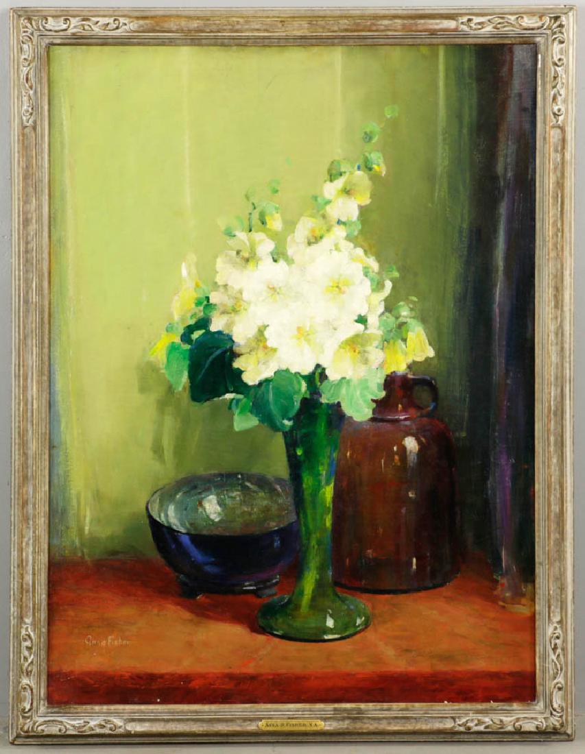 Anna S. Fisher, Still Life of Hollyhocks (1 of 8)