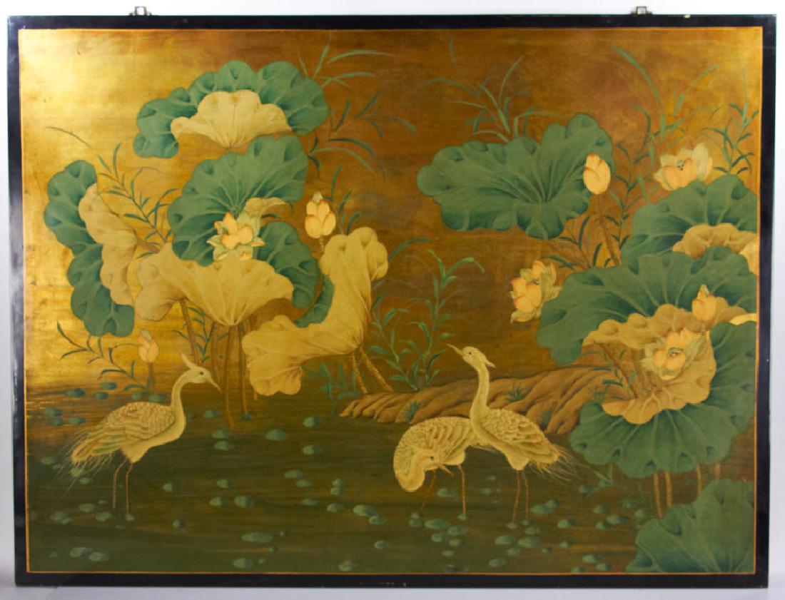 20th C. Chinese Laquered Wall Plaque (1 of 5)