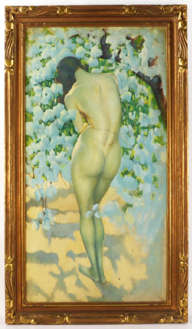 Early 20th C. Illustration Art, Oil on Canvas (1 of 6)