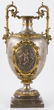 19th C. Bronze and Silver Plate Vase