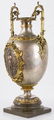 19th C. Bronze and Silver Plate Vase - 2