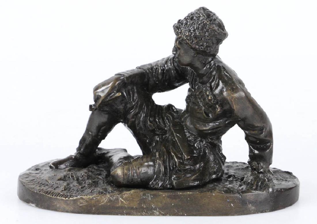 Lansere, Manner of, Bronze Cossack w/ Pipe (1 of 8)