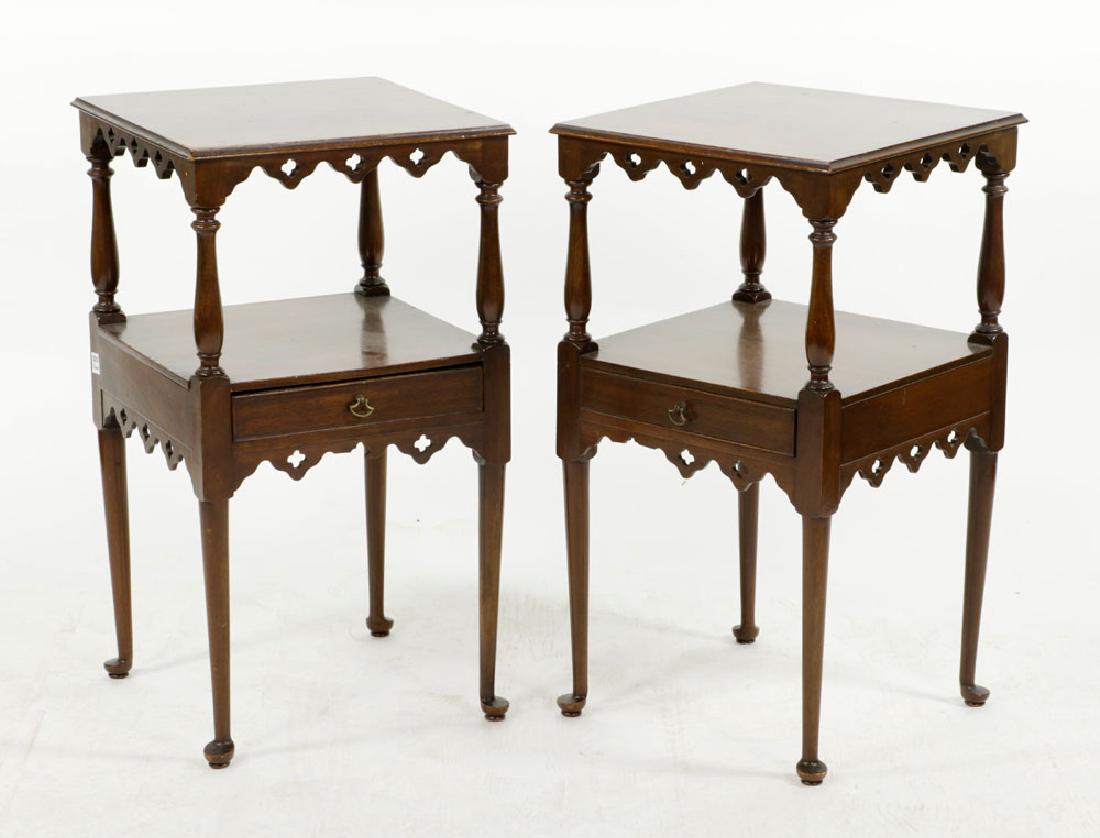 Pr. English Mahogany Lamp Stands (1 of 5)