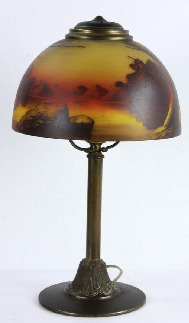 Handel Table Lamp w/ Signed Shade (1 of 7)