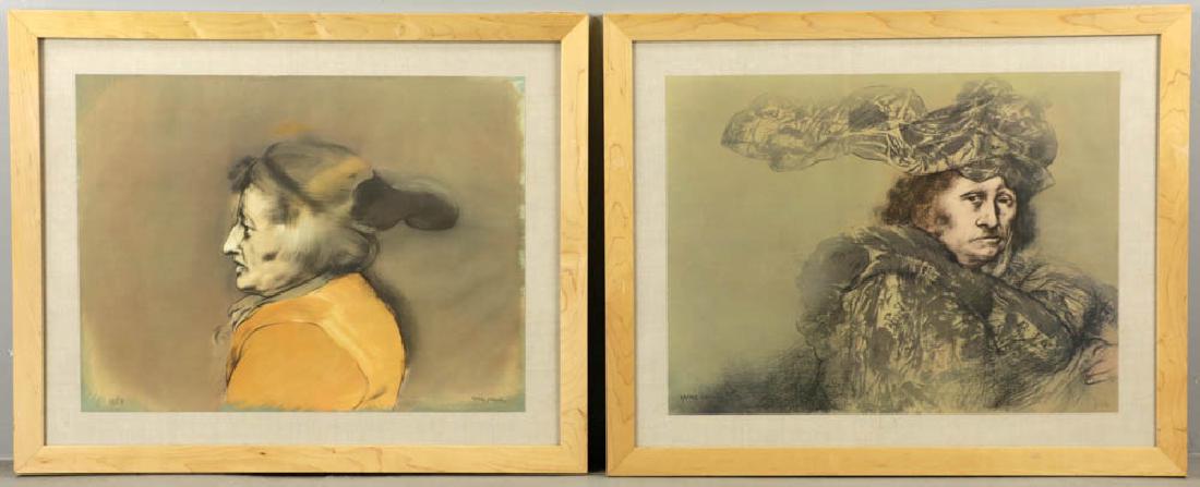 Lot of (2) Lithographs, Rafael Coronel (1 of 9)