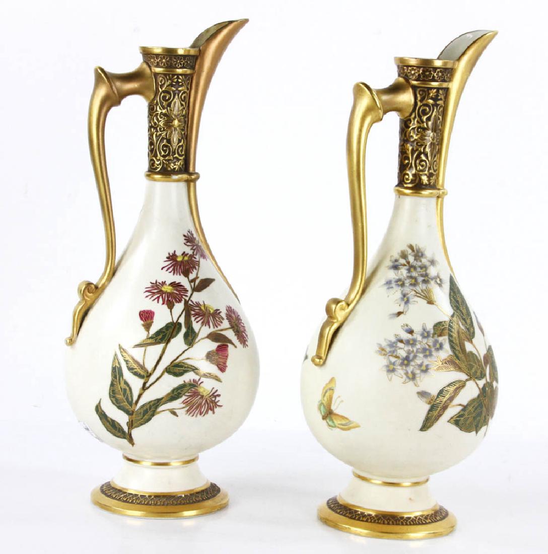 Pair of English Royal Worcester Vases (1 of 11)