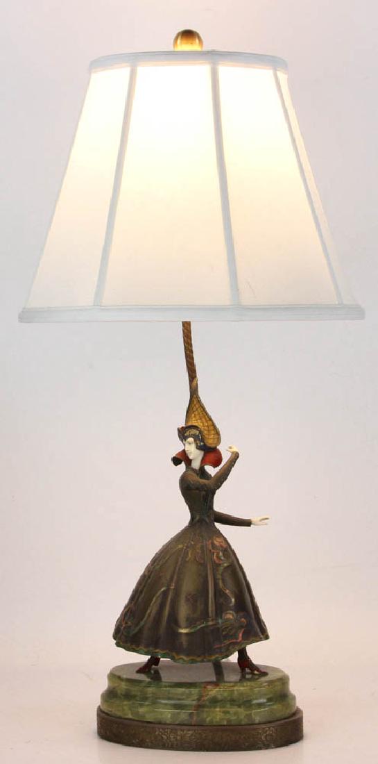 Bronze Table Lamp Signed "Gerdago" (1 of 8)