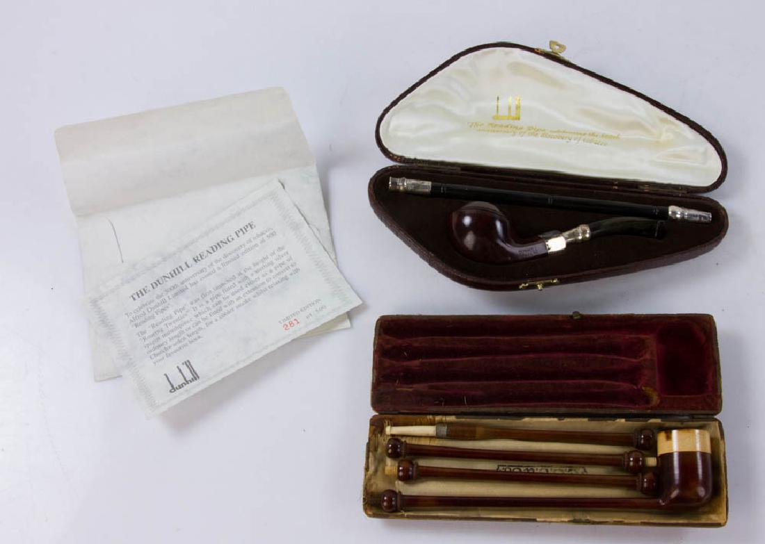 Lot of (2) Long Stem Pipes, Dunhill, EGS (1 of 12)