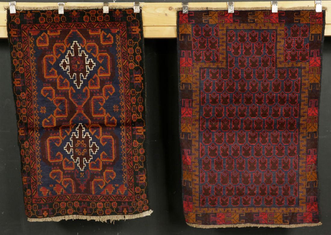 Lot of 2 Handwoven Tribal Carpets (1 of 11)