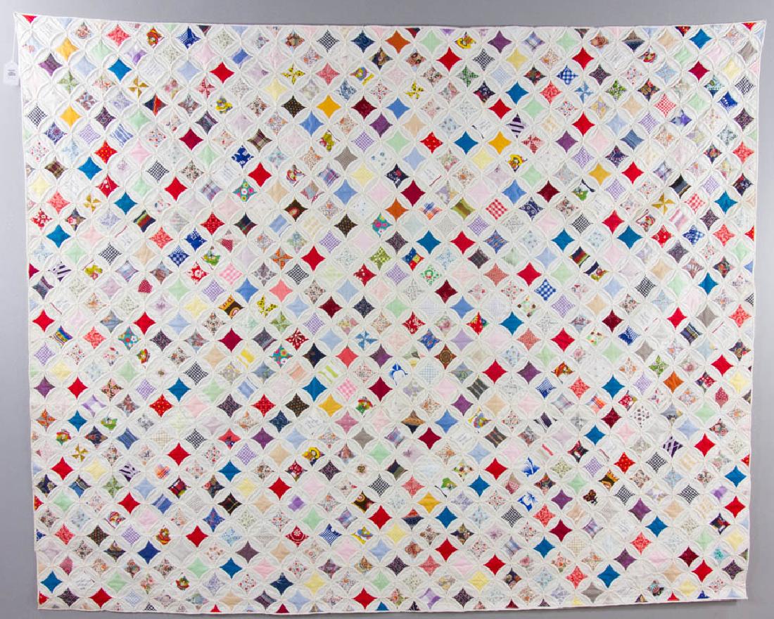 20th C. Quilt Cathedral Windows Pattern (1 of 10)