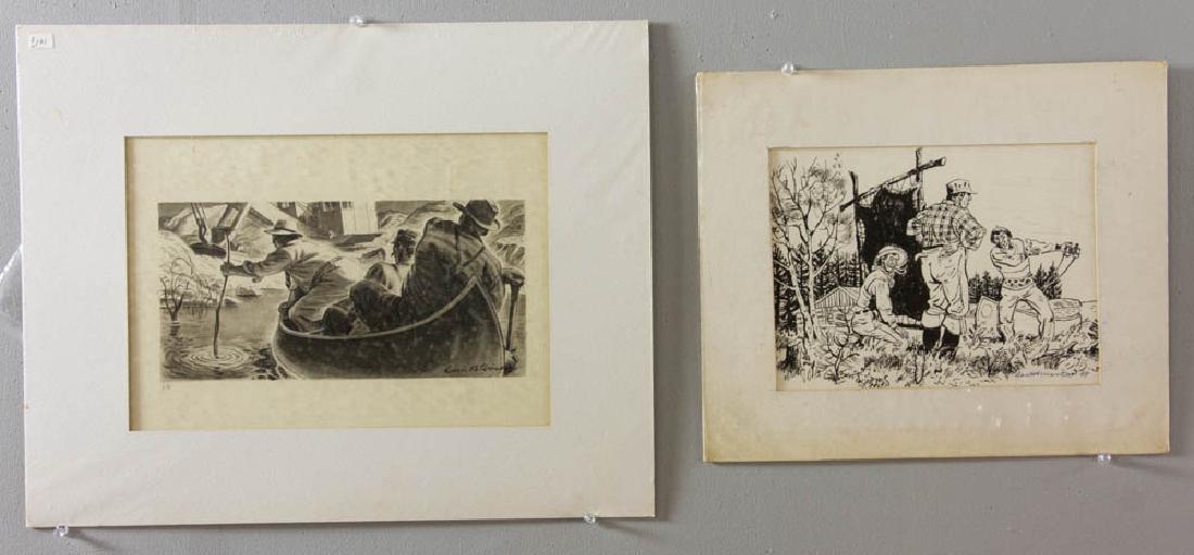 Earle B. Winslow Two Illustrations (1 of 9)