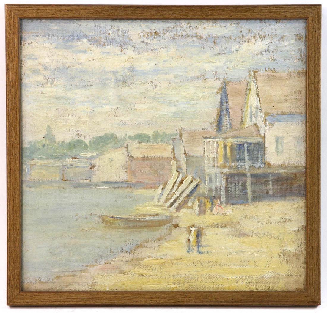 Daniel Kotz, Beach Houses, Oil on Canvas on Board (1 of 5)
